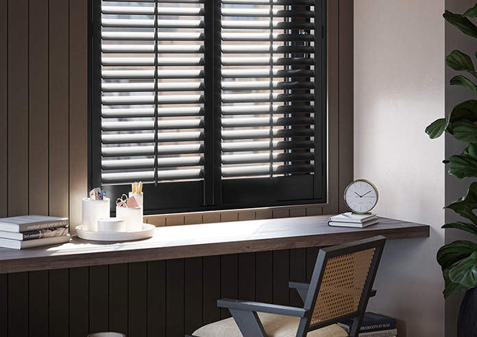 Kensington, Onyx Black - Full Height Plantation Shutter - Image 5